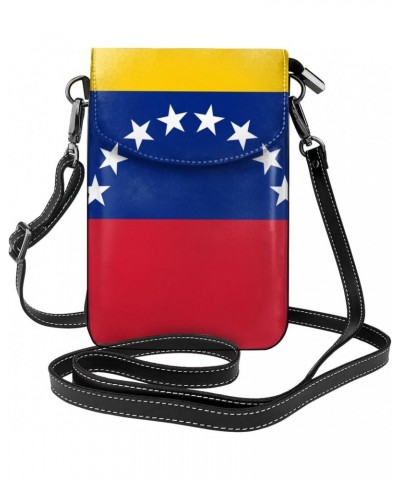 Venezuela Flag Women Cell Phone Purse Leather Shoulder Crossbody Bag Wallet Pouch $25.14 Shoulder Bags