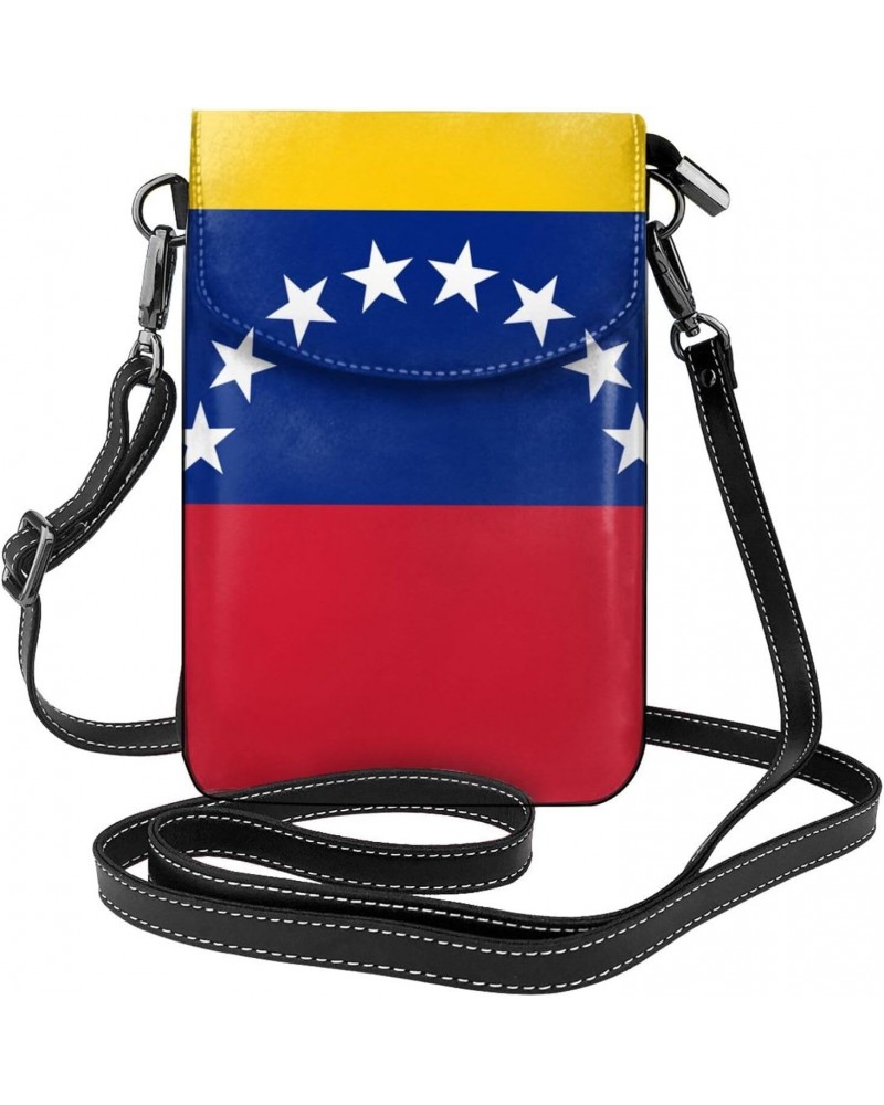 Venezuela Flag Women Cell Phone Purse Leather Shoulder Crossbody Bag Wallet Pouch $25.14 Shoulder Bags