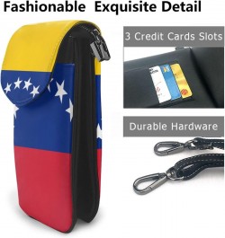 Venezuela Flag Women Cell Phone Purse Leather Shoulder Crossbody Bag Wallet Pouch $25.14 Shoulder Bags