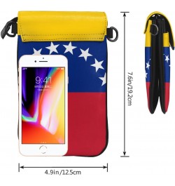 Venezuela Flag Women Cell Phone Purse Leather Shoulder Crossbody Bag Wallet Pouch $25.14 Shoulder Bags