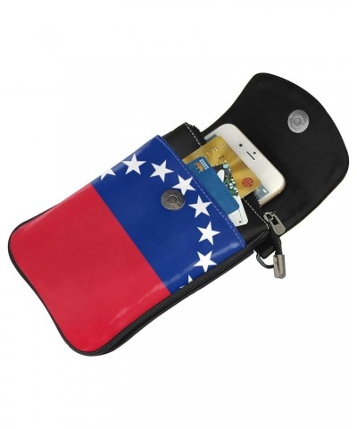 Venezuela Flag Women Cell Phone Purse Leather Shoulder Crossbody Bag Wallet Pouch $25.14 Shoulder Bags