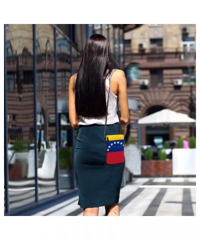 Venezuela Flag Women Cell Phone Purse Leather Shoulder Crossbody Bag Wallet Pouch $25.14 Shoulder Bags