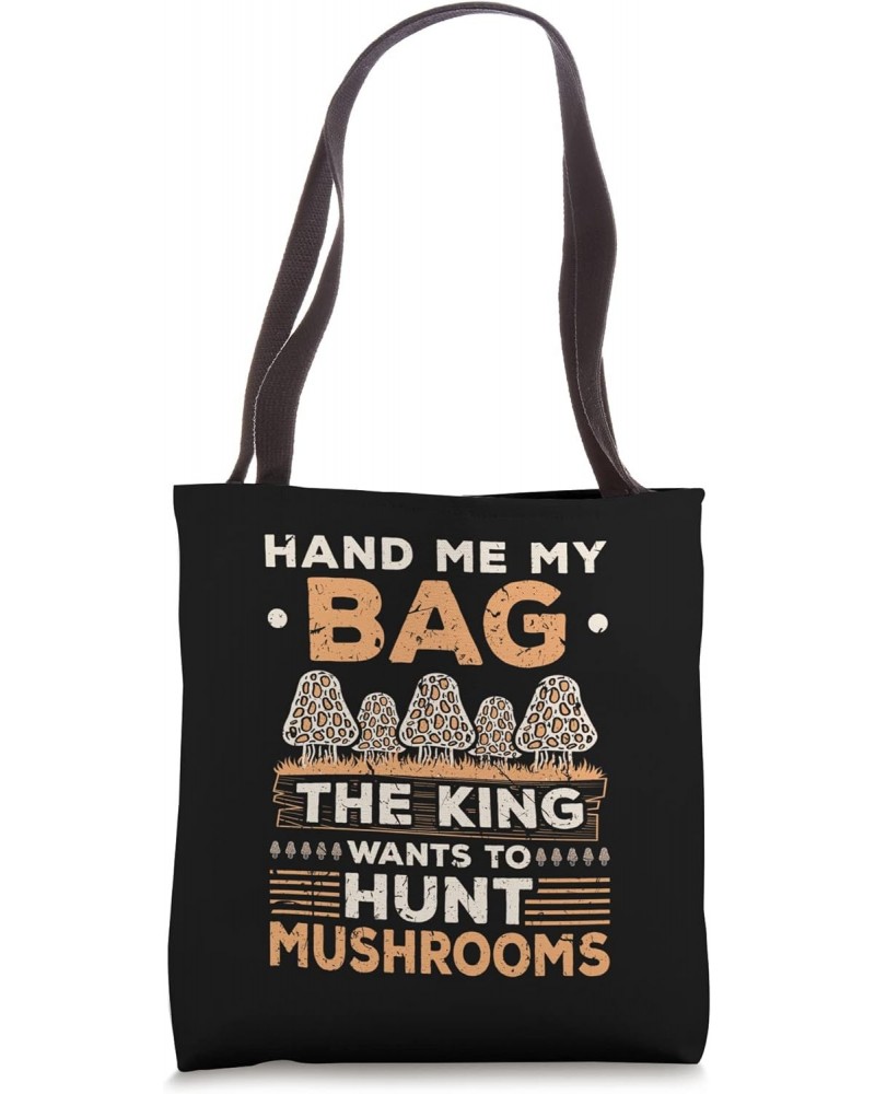 Mushroom King Morel Mushroom Tote Bag $15.65 Totes