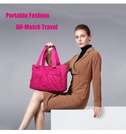 Women Fashion Tote Bag Shoulder Bags Nylon Casual Handbags for Lady. (Navy Blue) Fuchsia $17.14 Totes