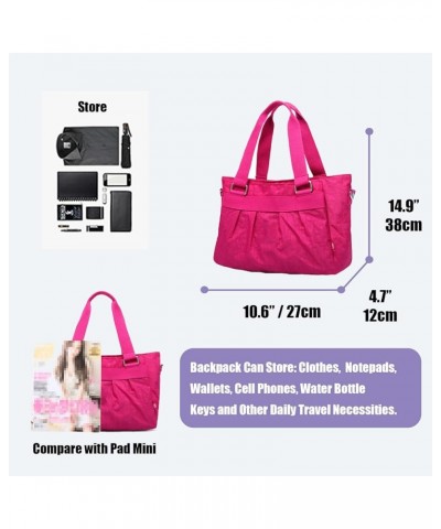 Women Fashion Tote Bag Shoulder Bags Nylon Casual Handbags for Lady. (Navy Blue) Fuchsia $17.14 Totes