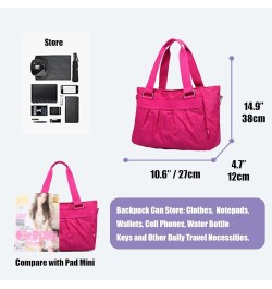 Women Fashion Tote Bag Shoulder Bags Nylon Casual Handbags for Lady. (Navy Blue) Fuchsia $17.14 Totes