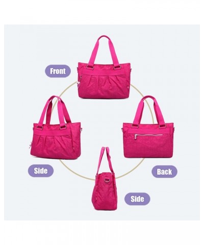 Women Fashion Tote Bag Shoulder Bags Nylon Casual Handbags for Lady. (Navy Blue) Fuchsia $17.14 Totes