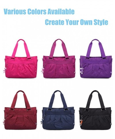 Women Fashion Tote Bag Shoulder Bags Nylon Casual Handbags for Lady. (Navy Blue) Fuchsia $17.14 Totes