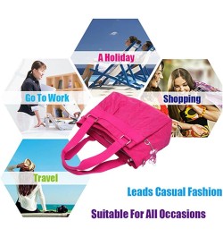 Women Fashion Tote Bag Shoulder Bags Nylon Casual Handbags for Lady. (Navy Blue) Fuchsia $17.14 Totes