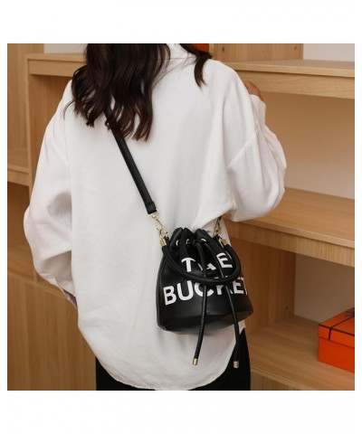 Korean Style Fashionable Mother-In-Law Simple Handbag Ins Women's Crossbody Bucket Bag Orange $12.82 Crossbody Bags