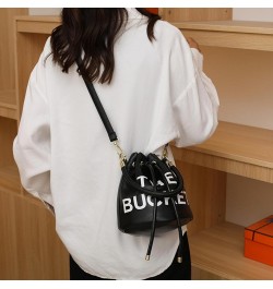 Korean Style Fashionable Mother-In-Law Simple Handbag Ins Women's Crossbody Bucket Bag Orange $12.82 Crossbody Bags