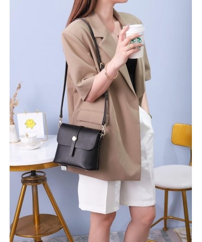 Genuine Leather Bucket Bags Women's Shoulder Bags Retro Casual Handbags Work Bag Cross-body Bags (White) Black $50.29 Shoulde...