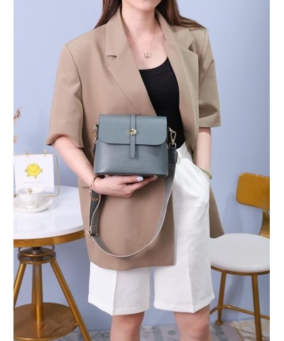 Genuine Leather Bucket Bags Women's Shoulder Bags Retro Casual Handbags Work Bag Cross-body Bags (White) Black $50.29 Shoulde...