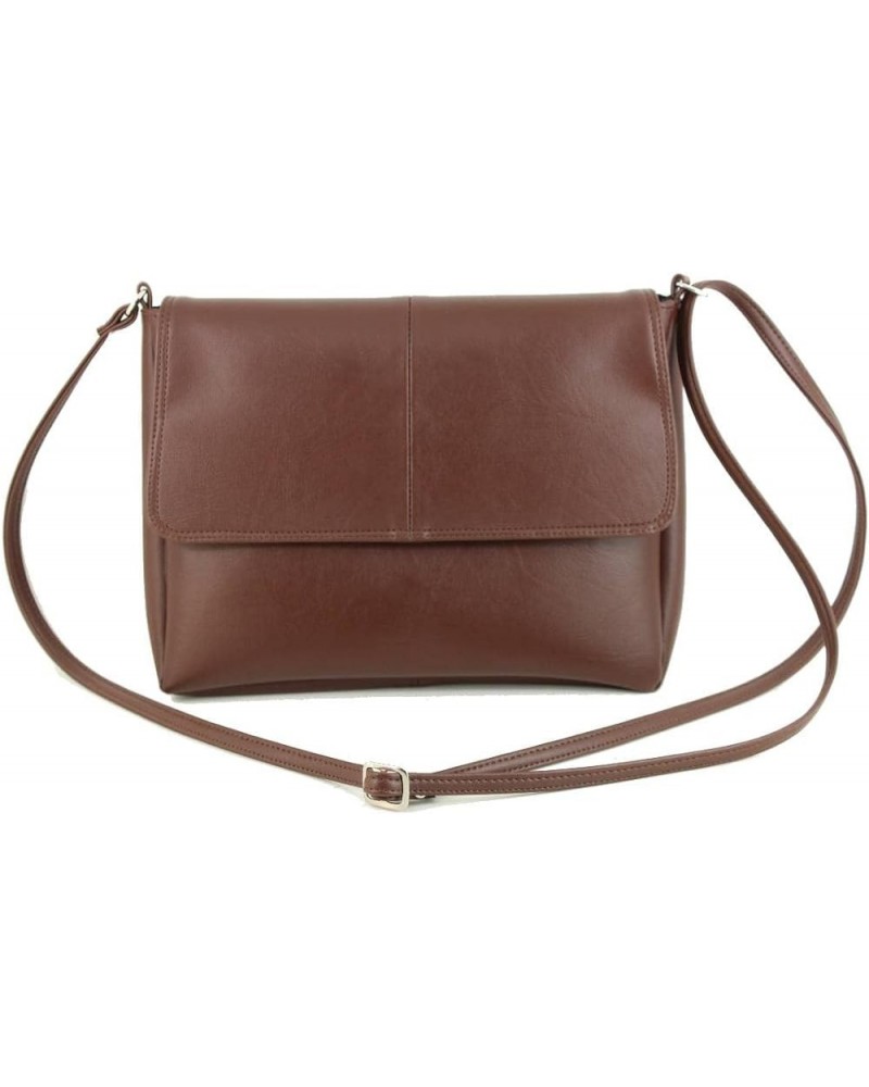 Womens Crossbody Bag Shoulder Clutch Purse Pu-brown $29.14 Clutches