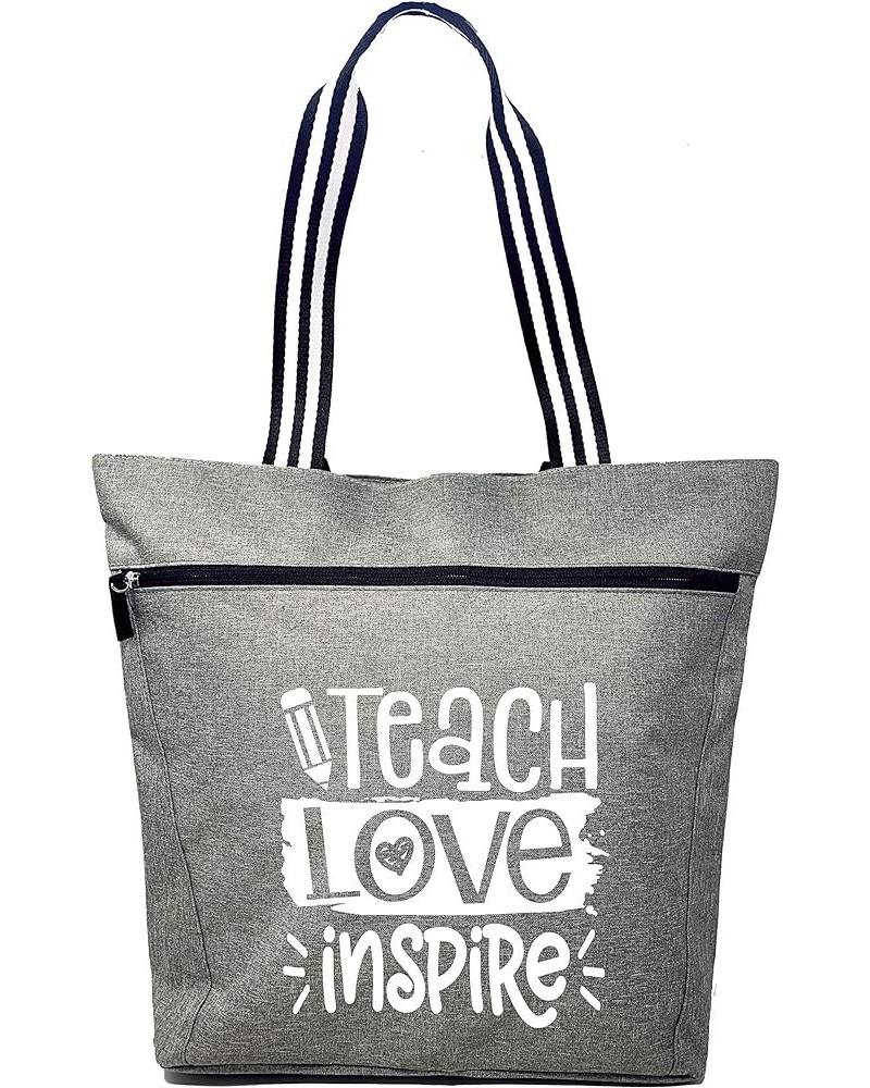 Teacher Tote Bag for Work - Teacher Handbag Gifts for Women, Teacher Bag Best Teacher Appreciation Gift Teach Love Inspire Le...