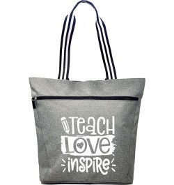 Teacher Tote Bag for Work - Teacher Handbag Gifts for Women, Teacher Bag Best Teacher Appreciation Gift Teach Love Inspire Le...