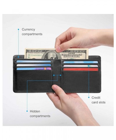 Wallets for Men Norway Flag Bifold Leather Pocket Wallet Short Purse Personality Fashion Card Holders Style $16.25 Wallets