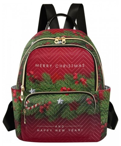 Christmas Tree Decoration Fashion Travel Backpack for Women Multi Pockets Lightweight Purse for Women-M Multicolor Small $19....