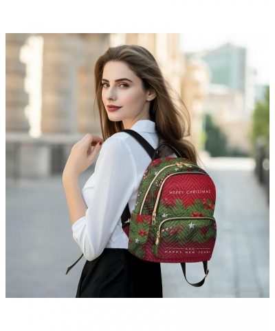 Christmas Tree Decoration Fashion Travel Backpack for Women Multi Pockets Lightweight Purse for Women-M Multicolor Small $19....