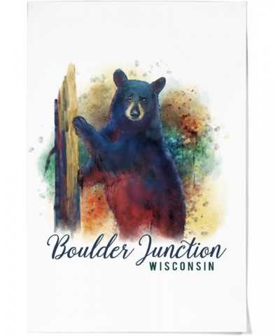 36x54 Inch Giclee Print, Boulder Junction, Wisconsin, Black Bear, Watercolor $47.69 Totes