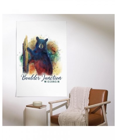 36x54 Inch Giclee Print, Boulder Junction, Wisconsin, Black Bear, Watercolor $47.69 Totes