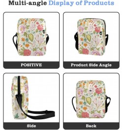 Crossbody Phone Bag Bloom Vintage Floral Small Messenger Shoulder Bag Cash Handbag Wallet Purse(237rh6a) $13.19 Crossbody Bags