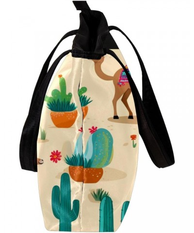 The Tote Bag For Women,Purses For Women,Handbags For Women,Camel and Plant Cactus Handbags $15.05 Totes