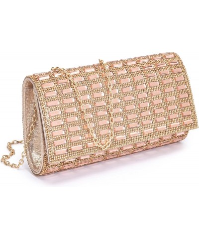 Women's Evening Handbags Rhinestone Purse Sparkling Crossbody Bag Wedding Prom Party Club Purses Envelope Purses Champagne $1...