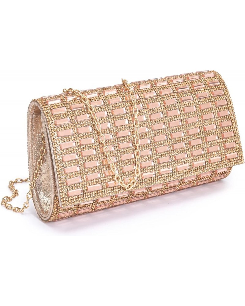 Women's Evening Handbags Rhinestone Purse Sparkling Crossbody Bag Wedding Prom Party Club Purses Envelope Purses Champagne $1...