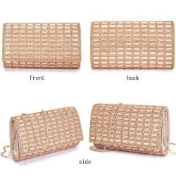 Women's Evening Handbags Rhinestone Purse Sparkling Crossbody Bag Wedding Prom Party Club Purses Envelope Purses Champagne $1...