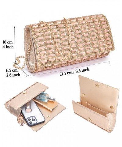 Women's Evening Handbags Rhinestone Purse Sparkling Crossbody Bag Wedding Prom Party Club Purses Envelope Purses Champagne $1...