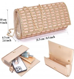 Women's Evening Handbags Rhinestone Purse Sparkling Crossbody Bag Wedding Prom Party Club Purses Envelope Purses Champagne $1...