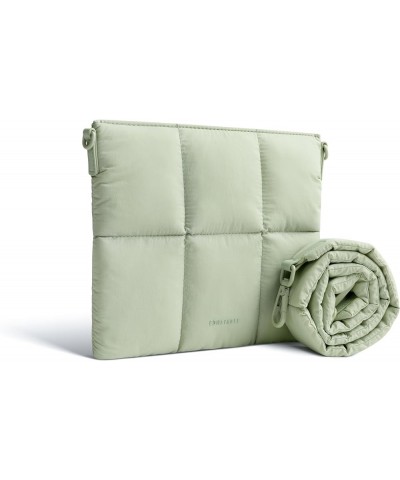 Puffer Crossbody Bag, Quilted Puffy Cross Body Purse, Mini Small Pouch, Nylon Sage $14.85 Crossbody Bags