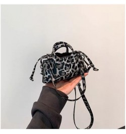 Small Leopard Street Style Crossbody Bag - Fashionable Mini Lipstick Handbag for Women, Cute Cool Checkered Hobo Shoulder Bag...