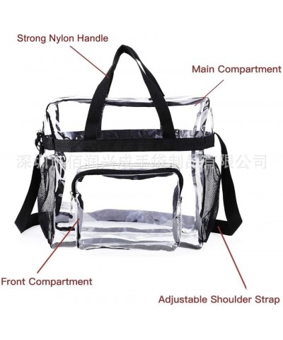 Large Capacity Transparent Crossbody Bag Perfect for Washing and Waterproofing Trval Black $14.27 Crossbody Bags