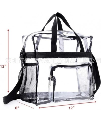 Large Capacity Transparent Crossbody Bag Perfect for Washing and Waterproofing Trval Black $14.27 Crossbody Bags