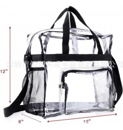 Large Capacity Transparent Crossbody Bag Perfect for Washing and Waterproofing Trval Black $14.27 Crossbody Bags