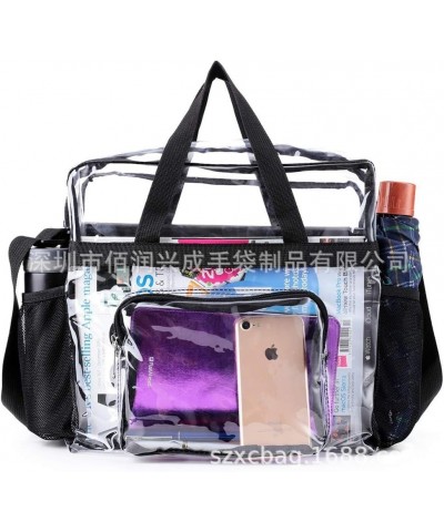 Large Capacity Transparent Crossbody Bag Perfect for Washing and Waterproofing Trval Black $14.27 Crossbody Bags