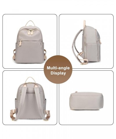 Fashion Multipurpose Backpack for Women, Lightweight Oxford Cloth Bookbag Ladies Designer Handbag Shoulder Bag Grey $30.07 Ba...