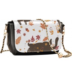 Autumn Cats Fall Crossbody Bags for Women Leather Purse Shoulder Bag Handbag for Daily Work Gifts $16.40 Shoulder Bags