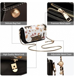 Autumn Cats Fall Crossbody Bags for Women Leather Purse Shoulder Bag Handbag for Daily Work Gifts $16.40 Shoulder Bags