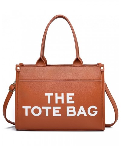 Tote Bag for Women Satchel Purse and Handbags Ladies Shoulder Totes Bag Crossbody Bags 1-5-a Brown $17.10 Totes