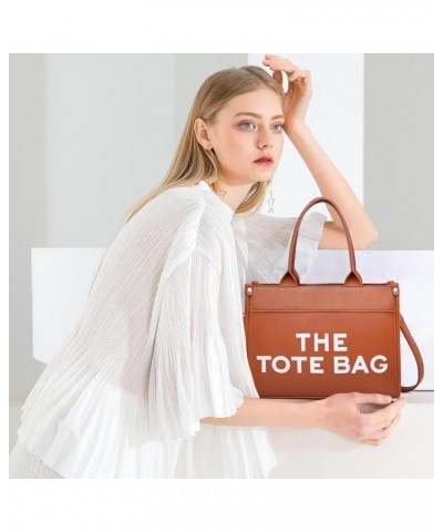 Tote Bag for Women Satchel Purse and Handbags Ladies Shoulder Totes Bag Crossbody Bags 1-5-a Brown $17.10 Totes