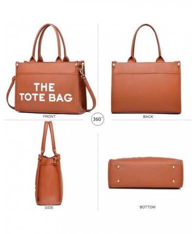 Tote Bag for Women Satchel Purse and Handbags Ladies Shoulder Totes Bag Crossbody Bags 1-5-a Brown $17.10 Totes