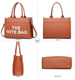 Tote Bag for Women Satchel Purse and Handbags Ladies Shoulder Totes Bag Crossbody Bags 1-5-a Brown $17.10 Totes