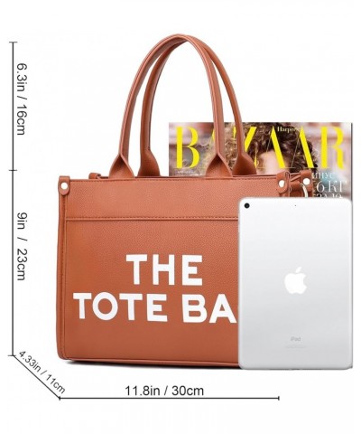 Tote Bag for Women Satchel Purse and Handbags Ladies Shoulder Totes Bag Crossbody Bags 1-5-a Brown $17.10 Totes