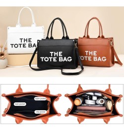 Tote Bag for Women Satchel Purse and Handbags Ladies Shoulder Totes Bag Crossbody Bags 1-5-a Brown $17.10 Totes