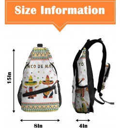 Sling Backpack, Bee Lieve In Yourself Gnomes Sunflower Yellow Grid Waterproof Lightweight Small Sling Bag, Travel Chest Bag C...