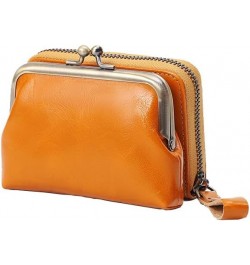 Ladies Coin Purse With Zipper and Kiss Lock Womens Wallet $16.19 Wallets