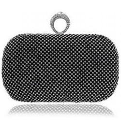 Rhinestone Evening Clutch Black $18.00 Evening Bags